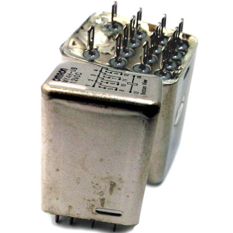 RELAY DC 12V 4P2T 3A 14P SOL PLUG-IN 3A/120VAC/24VDC{{