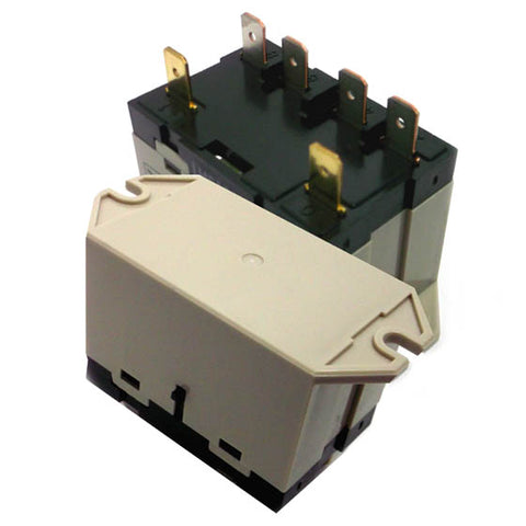 RELAY DC 24V 2P1T 25A 6P PLUGIN 25A/277VAC WITH FLANGE