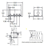 RELAY DC 9V 2P2T 8P SMT HIGH FREQ.RELAY