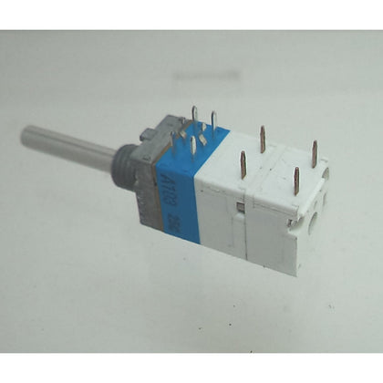 POT LOG 10K DUAL WITH SWITCH SPLIT KNURL SHAFT