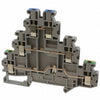 TERMINAL BLOCK DIN-RAIL 3LEVEL FEED-THRU 6 SCREWS