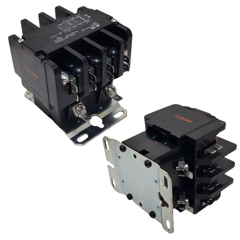 CONTACTOR 240VAC 40A 4PST-NO-DM 9X9X9 CM FLANGE MOUNT{{