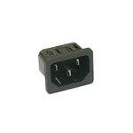 AC PLUG 3POS 10A 250V CHMT QT SNAP BLK{{