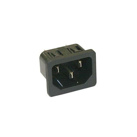AC PLUG 3POS 10A 250V CHMT QT SNAP BLK{{