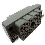 CONN RACK/PANEL 38P RECT 8.5A WITH PINS GRAY{{