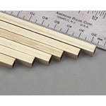SQUARE BRASS TUBE 1/8X1/8IN LENGTH:12IN