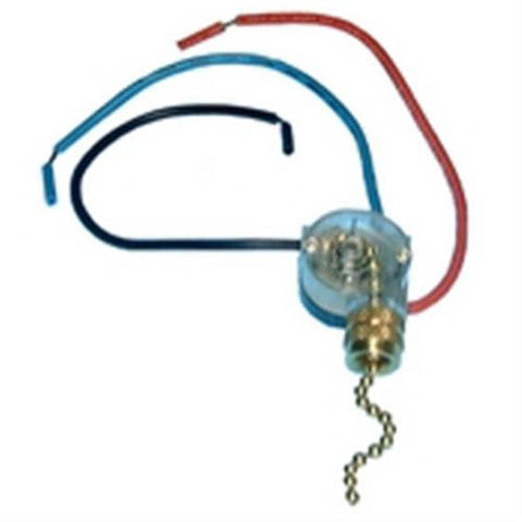 PULL CHAIN SWITCH 1P3T 6A 125V OFF-ON-ON-ON RND PLASTIC BODY