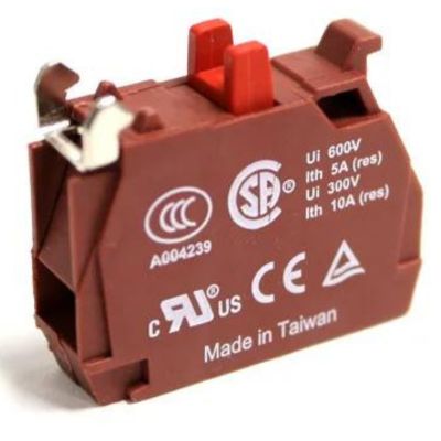 CONTACT BLOCK FOR SWITCHES NC 10A 600V