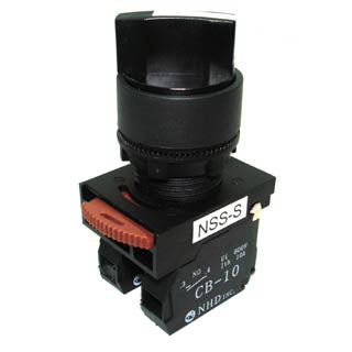 SELECTOR SWITCH NO/NC 2 POS 6A 10A 600V