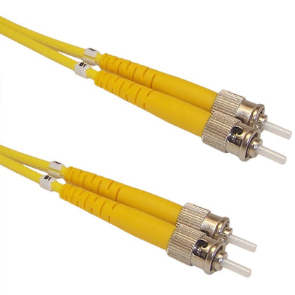 FIBER OPTIC PATCH CORD ST-ST 3M DUPLEX SM 9/125UM LSZH YEL