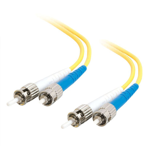 FIBER OPTIC PATCH CORD ST-ST 2M DUPLEX SM 9/125UM OFNR YEL