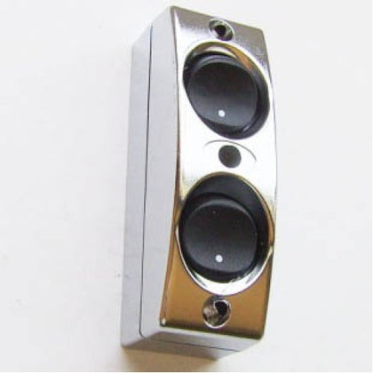 ROCKER SWITCH DUAL ON/OFF OR ON/ON CHROME INTERIOR LIGHT SWIT