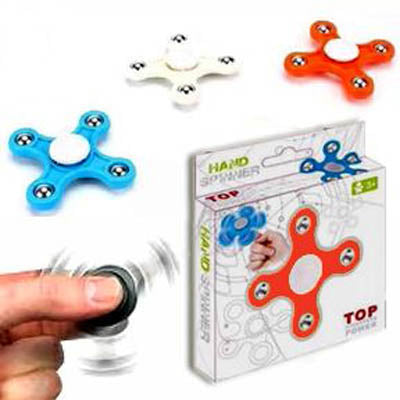 SPINNER HAND 4 PRONGS ASSORTED COLORS