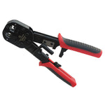 CRIMPER RJ45/RJ11/RJ12 FEED-THRU WIRE CUTTER & STRIPPER