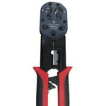 CRIMPER RJ45/RJ11/RJ12 FEED-THRU WIRE CUTTER & STRIPPER