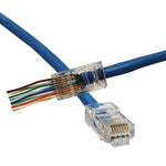 CRIMPER RJ45/RJ11/RJ12 FEED-THRU WIRE CUTTER & STRIPPER