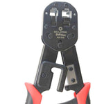 CRIMPER RJ45/RJ11/RJ12 FEED-THRU WIRE CUTTER & STRIPPER