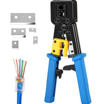 CRIMPER RJ45 & RJ11/12 PASS-THRU WITH CUTTER AND STRIPPER