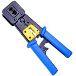 CRIMPER RJ45 & RJ11/12 PASS-THRU WITH CUTTER AND STRIPPER