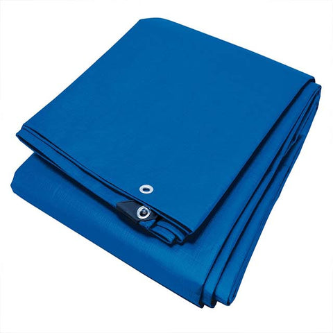 TARP WOVEN POLYETHYLENE 7.50FT X 9.67FT BLUE