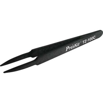 TWEEZER NON-METAL 5IN ESD SAFE STRAIGHT TIP