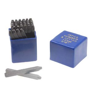 NUMBER & LETTER STAMPING 36PC/SET ASSORTED 1.5MM