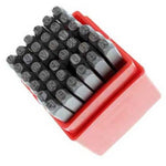 NUMBER & LETTER STAMPING 36PC/SET ASSORTED 3MM