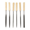 FILE NEEDLE 6PC/SET ASSORTED 7INCH W/WOODEN HANDLE