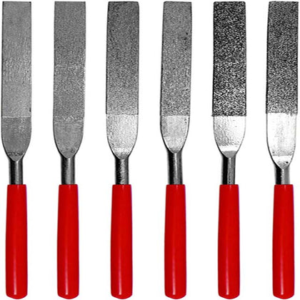 FILE FLAT DIAMOND 6PC/SET