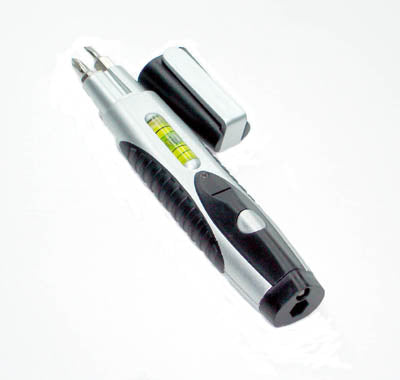 SCREWDRIVER SLOT/PHILIPS POCKET STYLE 6IN W/FLASHLIGHT & LEVEL