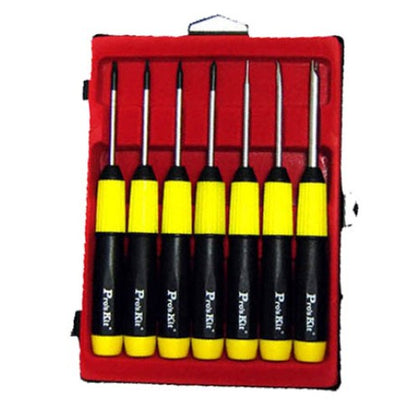 SCREWDRIVER SLOT/PHIL/TORX/FORK 7PC/SET