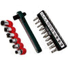 SCREW BITS & SOCKETS RATCHET HANDLE 17PC/SET