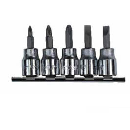 SCREWDRIVER MULTIBIT WITH SOCKET 3/8IN DRIVE 5BITS/SET