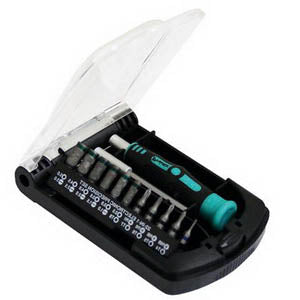 SCREWDRIVER MULTIBIT 22 IN 1 SLOT/PHIL/HEX/TORX T4-T8