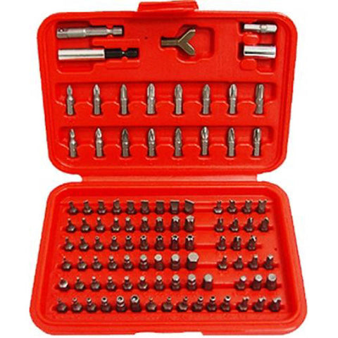 SCREWDRIVER MULTIBIT 100PC/SET PHILLIPS FLAT SQR HEX STAR