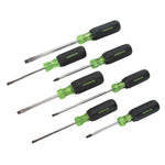 SCREWDRIVER SET 7PCS FLAT 3/16 1/4 5/16IN PHILIPS #1 #2