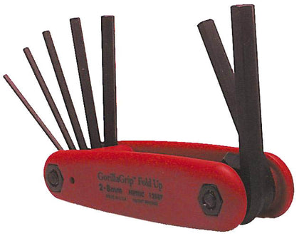 HEX KEY SET SAE FOLDING 8PC/SET ASSORTED