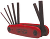 HEX KEY SET SAE FOLDING 8PC/SET ASSORTED