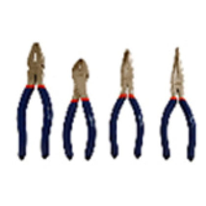 PLIERS SET ASSORTED 4PC/SET SLIPJOINT/NOSE/DIAGONAL/LINESMAN