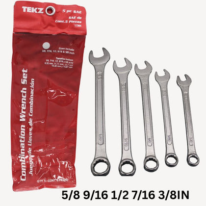 WRENCH COMBINATION SAE 5PC/SET ASSORTED SIZES
