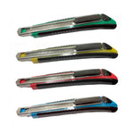 KNIFE UTILITY AUTO FEED 5IN WITH SNAP-OFF CUTTER ASSORTED COLOURS