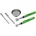 PICK-UP TOOL MAGNETIC 5PC TRAY 2 3 5 15LB + 3IN TRAY