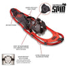 SNOWSHOES KIT ADULT 8X21IN 100-150LBS WEIGHT CAPACITY