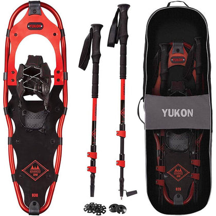SNOWSHOES KIT ADULT 10X36IN RED WEIGHT CAPACITY 251-300LBS