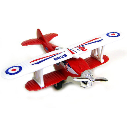 FANCY FLIGHT PULLBACK BIPLANE {{ASSORTED COLOURS