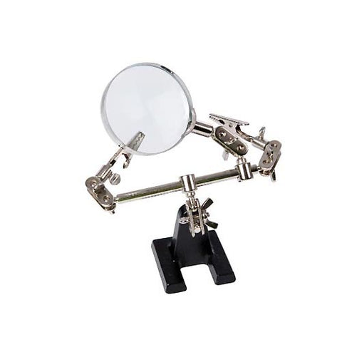 HELPING HAND W/MAGNIFYING GLASS 1.5X MAGNIFICATION