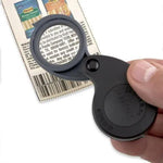 MAGNIFIER FOLDLOUPE 3/55/85X W/BUILT-IN CASE