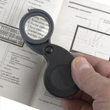 MAGNIFIER FOLDING LOUPE 5/10/15X W/BUILT-IN CASE