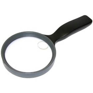 MAGNIFIER HANDHELD 2X & 115X SPOT LENS WITH SOFT GRIP & CASE