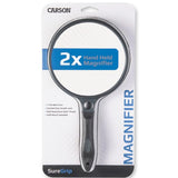 MAGNIFIER HANDHELD 2X & 11.5X SPOT LENS WITH SOFT GRIP & CASE
